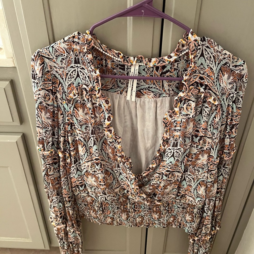 Anthropologie Multicolor Patterned Blouse